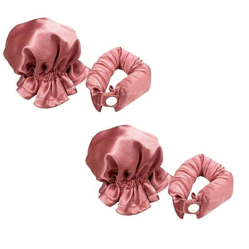 Bandeau Boucleur Sans Chaleur – Kit Curling Heatless – Boucles naturelles sans abîmer les cheveux – Satin Premium