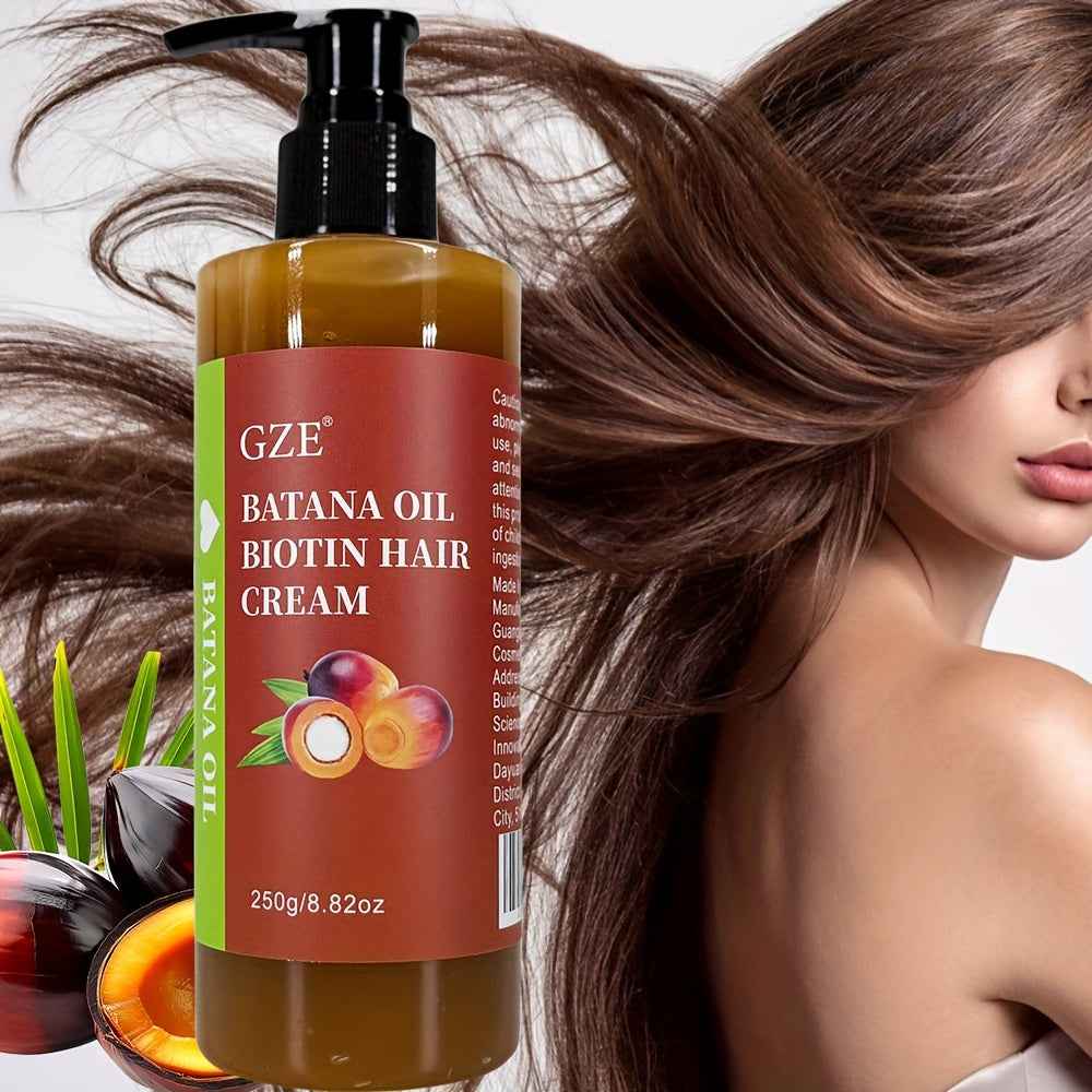 Crème Capillaire Huile de Batana Hydratation Intense – Cheveux Secs & Abîmés