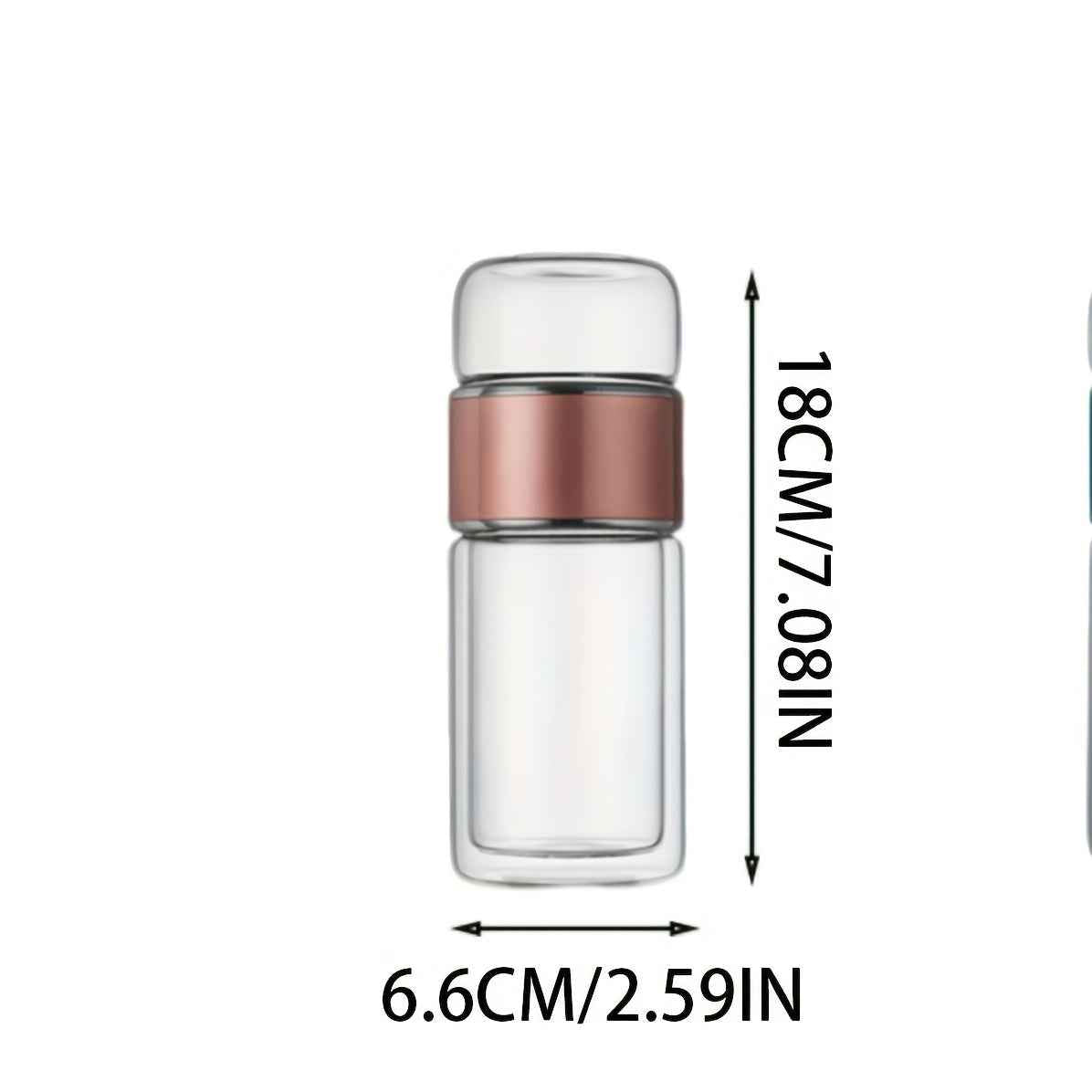 Bouteille Infuseur Thé – Verre Double Paroi