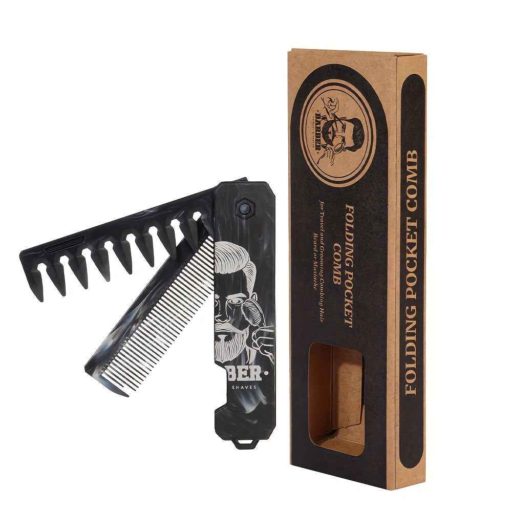 Peigne Pliable Portable – Barbe & Cheveux