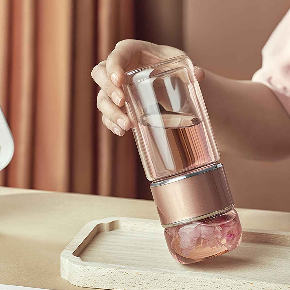 Bouteille Infuseur Thé – Verre Double Paroi