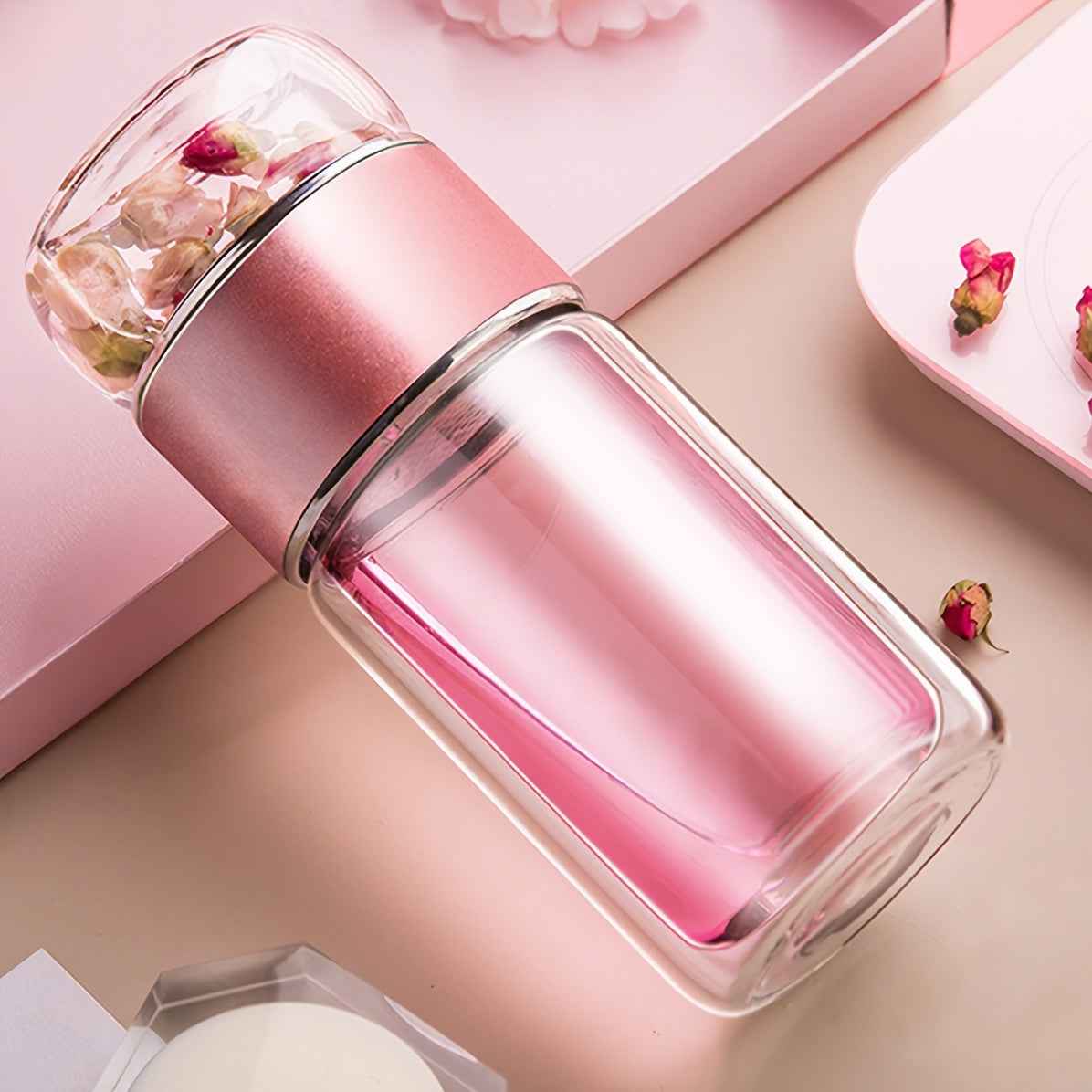 Bouteille Infuseur Thé – Verre Double Paroi