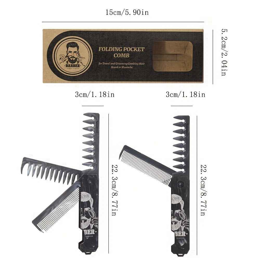 Peigne Pliable Portable – Barbe & Cheveux