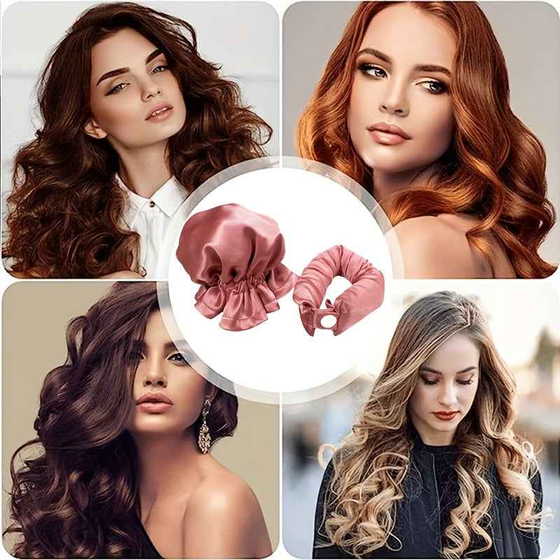 Bandeau Boucleur Sans Chaleur – Kit Curling Heatless – Boucles naturelles sans abîmer les cheveux – Satin Premium