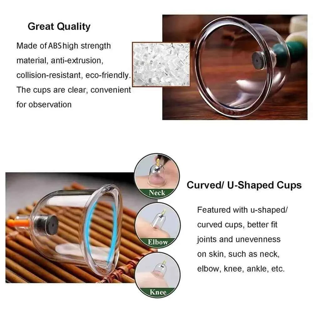 SET HIJAMA PRO — 12 Ventouses + Pompe - MoonRose by Amour’Eu