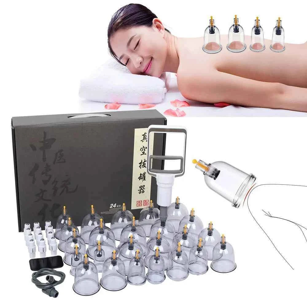 SET HIJAMA PRO — 12 Ventouses + Pompe - MoonRose by Amour’Eu
