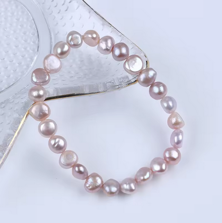 Bracelet Améthyste (fabrication artisanale) - MoonRose by Amour’Eu