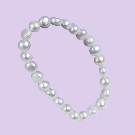 Bracelet Quartz Blanc (fabrication artisanale) - MoonRose by Amour’Eu