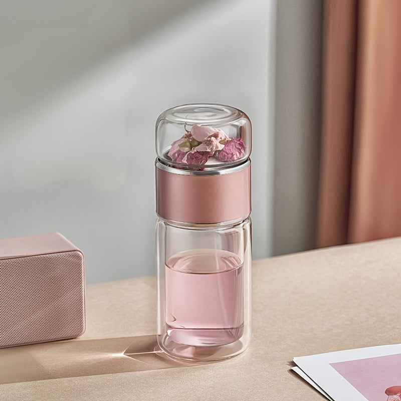 Bouteille Infuseur Thé – Verre Double Paroi