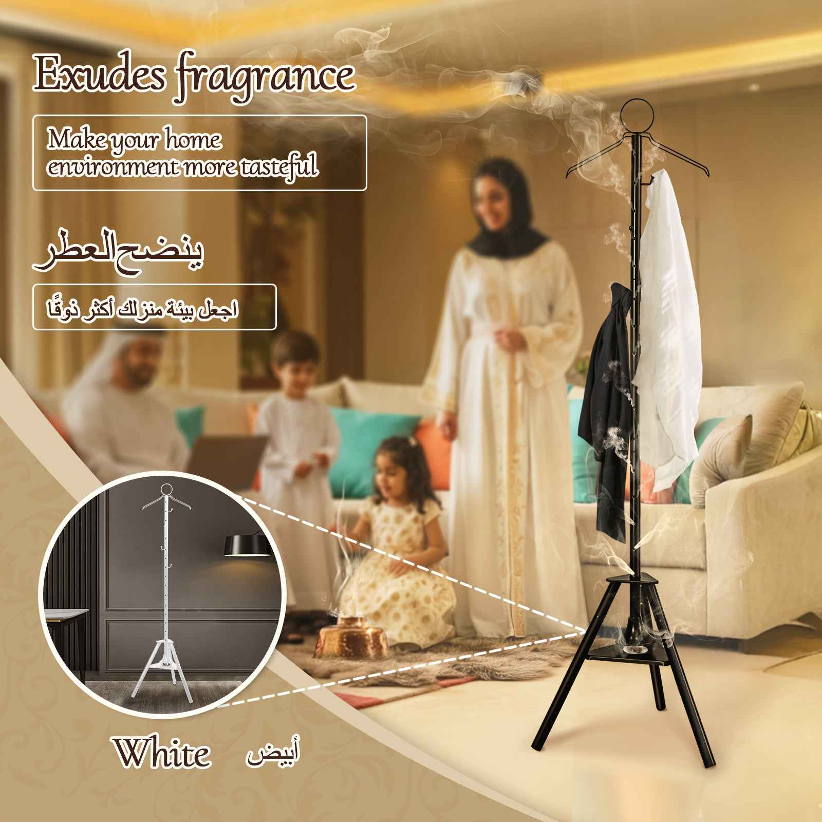 Boîte à Encens pour Vêtements – Diffusion Bakhoor dans les Textiles